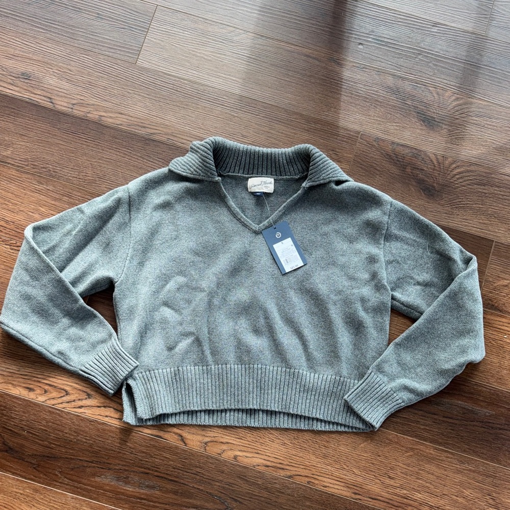 Target Gray V-Neck Women's Sweater
